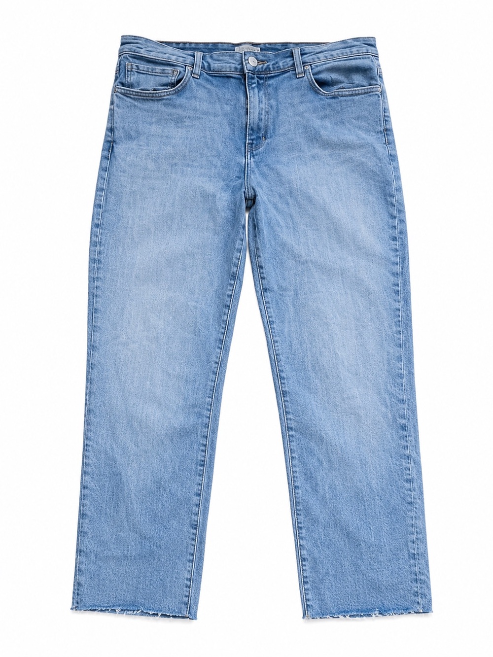 L’agence cropped light wash jeans